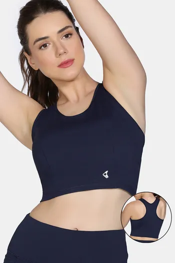 Buy Zelocity  Medium Impact Quick Dry Sports Bra - Naval Academy